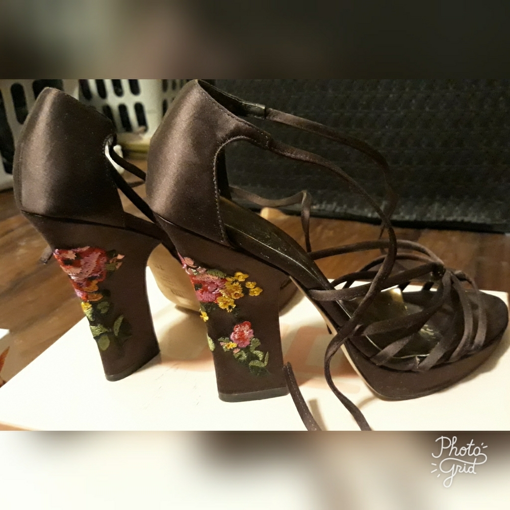 BRAND NEW JLO satin high heels.